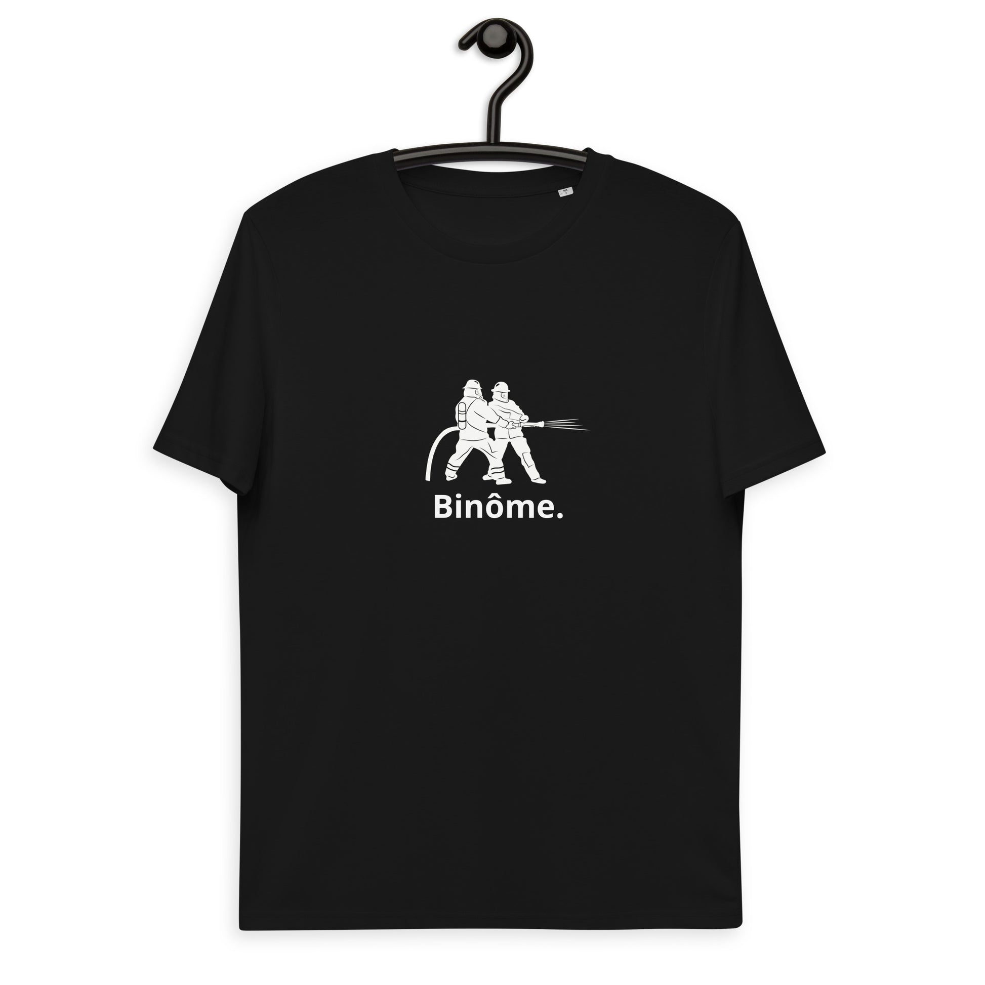 Tee shirt Binôme Pompier Noir